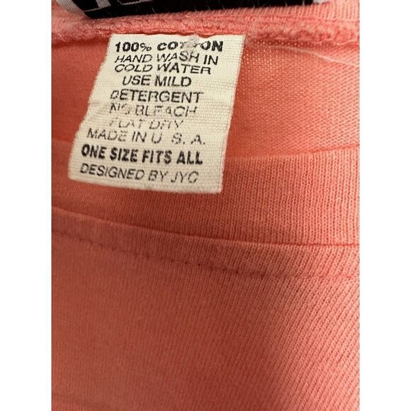 Vintage 90s T Shirt Embossed Hawaiian Sailboat Kavio Designs USA Coral Orange OS - Picture 4 of 5